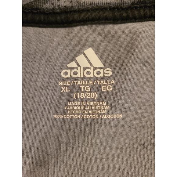 Adidas xl 18/20 boys athletic grey tshirt - Picture 4 of 6